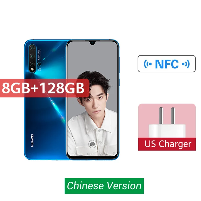 Смартфон huawei Nova 5 Pro, 8 ГБ, 128 ГБ, 256 ГБ, 48MP, AI камера s, 32MP, фронтальная камера 6,26 дюйма, полный экран Kirin 980, Android 9 Скидка 600 руб. /. При заказе от 5500 руб. /Промокод: new - Цвет: 8GB 128GB Blue
