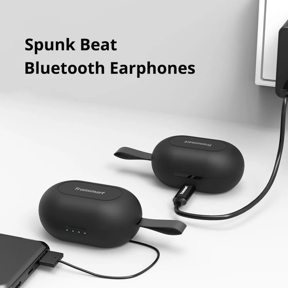 

[Быстрая доставка] Tronsmart Spunky Beat Bluetooth наушники APTX Беспроводные наушники с QualcommChip, CVC 8,0, сенсорное управление