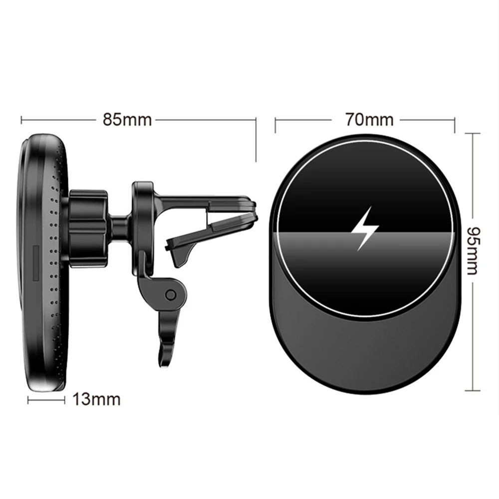 

15w Wireless Charger Universal Car Phone Holder AirVent Car Mount Mobile Qi Wireless Charging Magnetic Holder With Charging