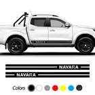 Наклейки для кузова автомобиля, длинная полоса, боковая дверь, спортивные декоративные наклейки на заказ для Nissan NAVARA, гоночный автомобиль, виниловые аксессуары, 2 шт.