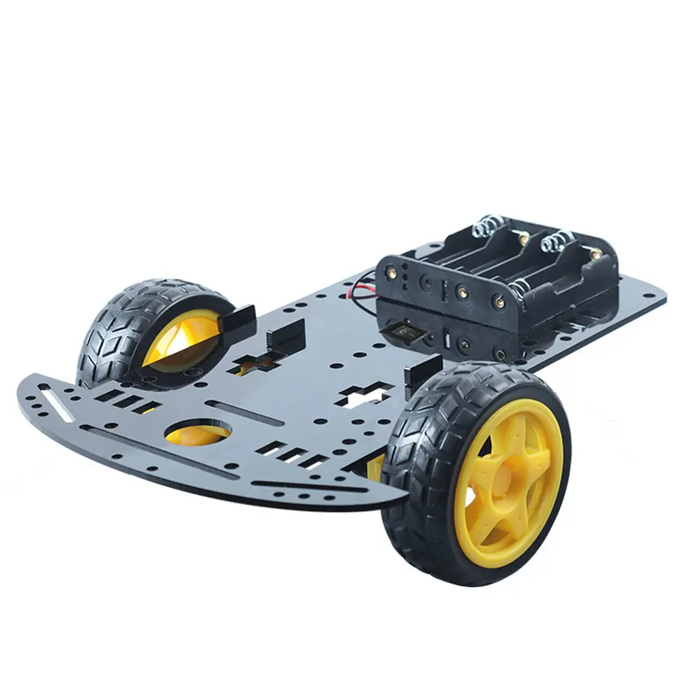 

2021 2WD Robot Car Chassis Kit TT Motor Smart Car Acrylic Car Chassis