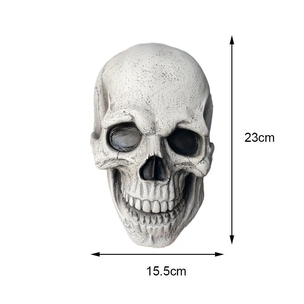 

Halloween Demon Skull Hood Masks Zombie Skeleton Heads Haunted House Props Horror Unmovable Jaw