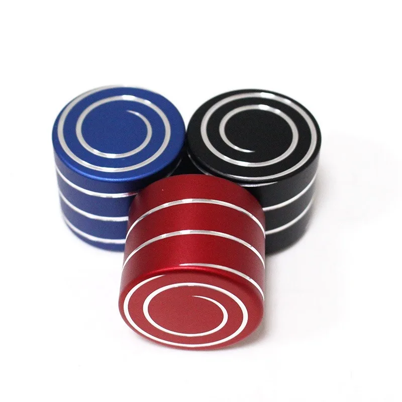 

40mm Metal Spinning Top Aluminum Kinetic Spinning Desk Toy Silent Hypnotic Adult Office Pressure Fidget Relief Gifts