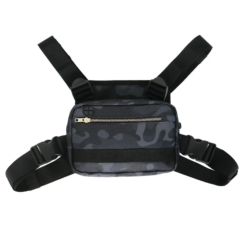 

Shoulder Bags Chest Rig Bag Hip Hop Adjustable Crossbody Bags West Streetwear Functional Waist Packs