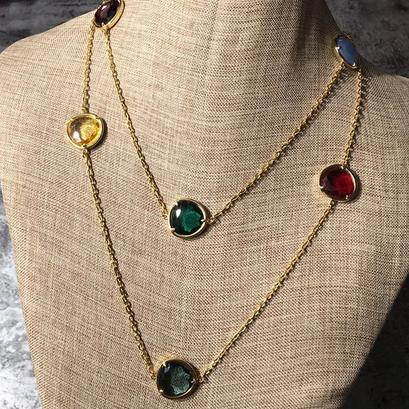 Популярный подарок 2020 года - золотая подвеска на свитере оптовая продажа кода, геометрическая форма, из нержавеющей стали, роскошные ювелирные изделия.