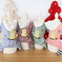cute animal pattern winter dog clothes jumpsuit for dogs dog hoodie coat for small medium chihuahua bulldog