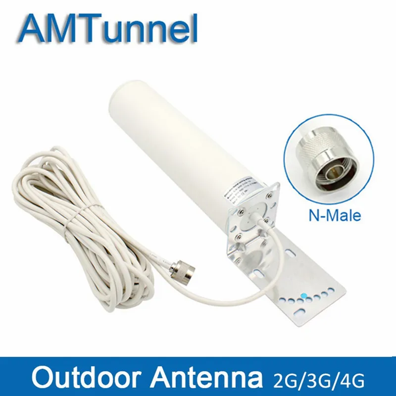 Mimo 4G внешняя антенна 2 4 ГГц Антенна 3G LTE 12dBi с N male/SMA male 5m/10m для усилителя мобильного