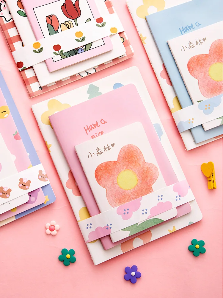 Блокнот SIXONE из 3 предметов в виде цветка медведя тюльпанов корейский кавайный