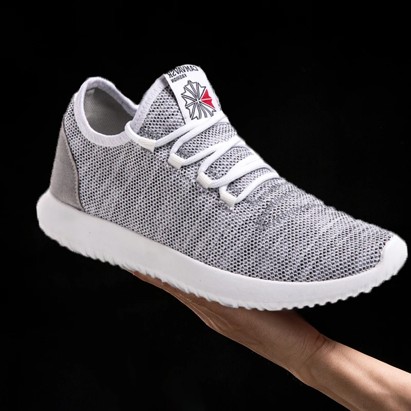 Мужские светильник кие кроссовки дышащая сетчатая повседневная обувь брендовые