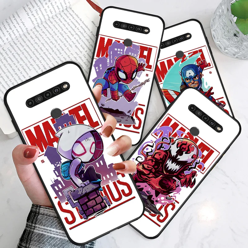 

Printed Cute Marvel Hero For LG G8 V30 V35 V40 V50 V60 Q60 K40S K50S K41S K51S K61 K71 K22 K31 K42 K92 ThinQ 5G Phone Case