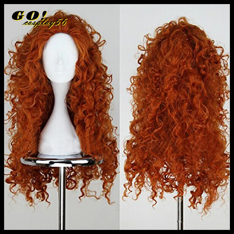 Brave Merida Cosplay Wig Long Curly Role Play Wig Halloween Hair Halloween Women Wig Costume Cosplay