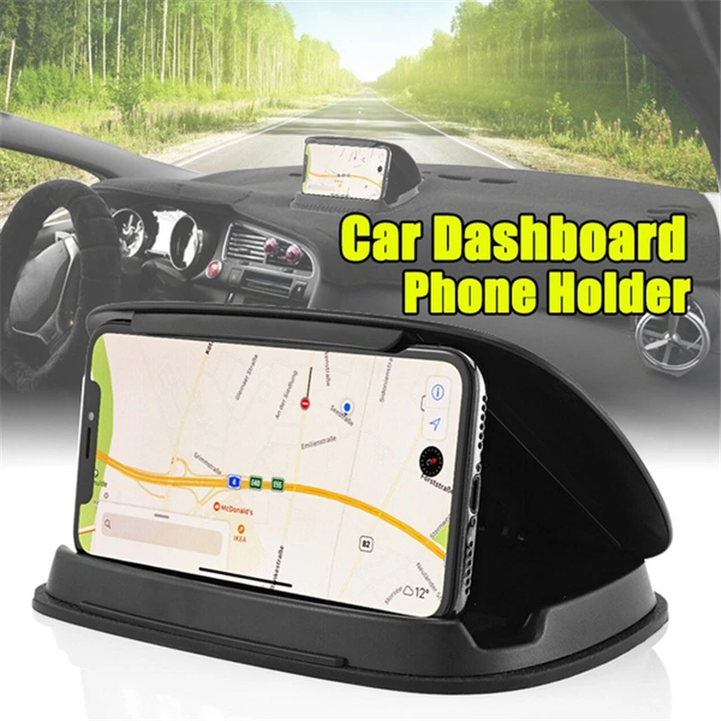 

Universal Car Dashboard Phone Holder Car GPS Mount Stand Navigator Anti-slip Console Bracket Clip Convenient and Space Saving