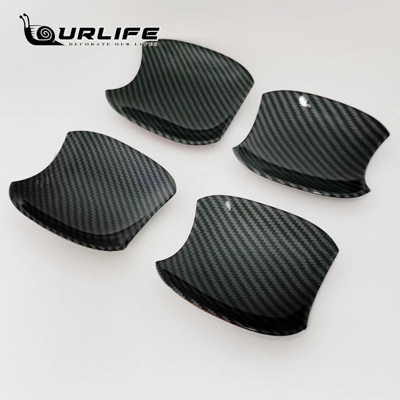 Крышка дверной ручки для Toyota Rav4 Rav 4 Xa50 2019 2020 2021 2022 Abs пластик углеродное волокно