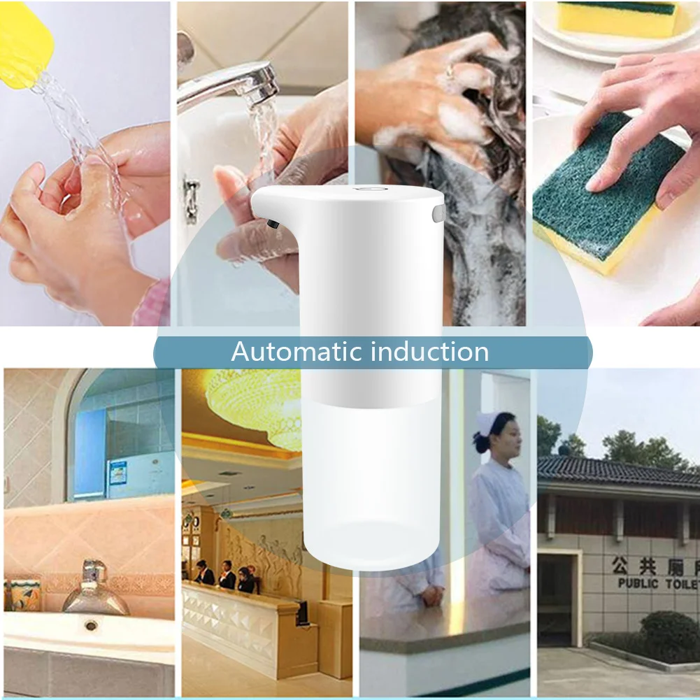 

350ml Touchless Automatic Foam Soap Dispenser Usb Charging Smart Foam Machine Infrared Sensor Foam Soap Dispenser