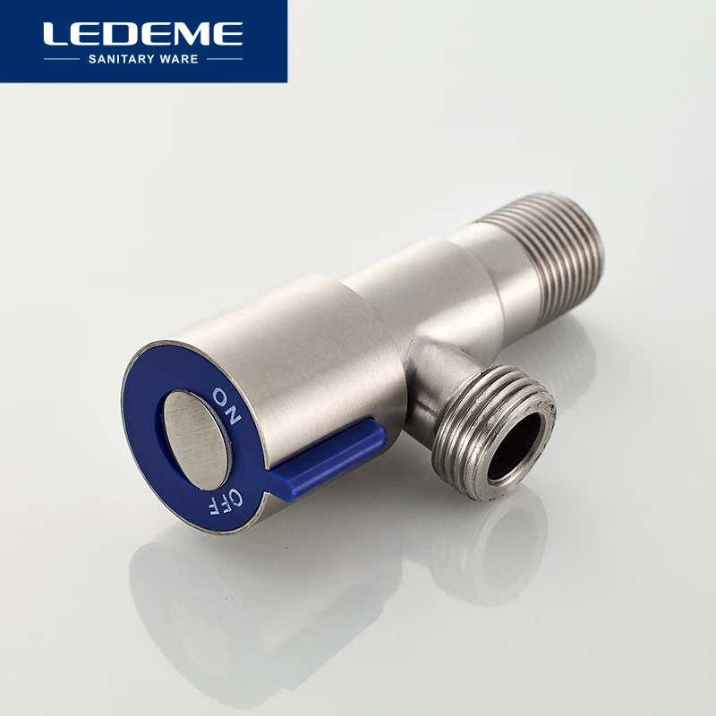 Треугольный клапан LEDEME для ванной комнаты аксессуары угловой 1/2 управления водой