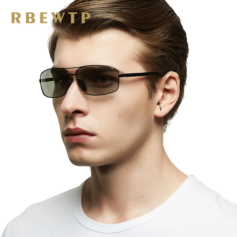 Очки солнцезащитные RBEWTP Мужские квадратные Поляризационные солнечные