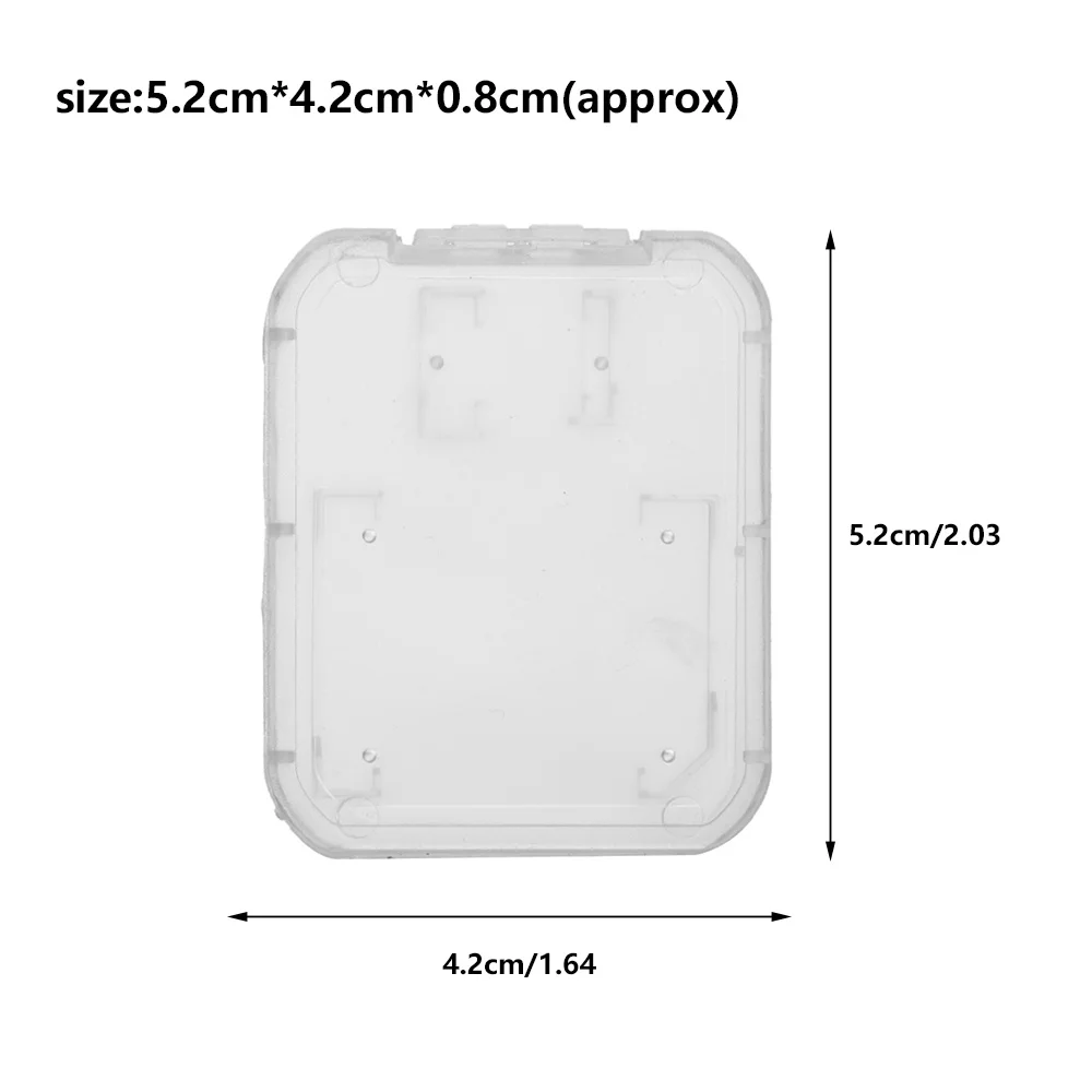 2 шт. прозрачный пластиковый чехол для карт памяти SD SDHC TF|Держатели и записок| |