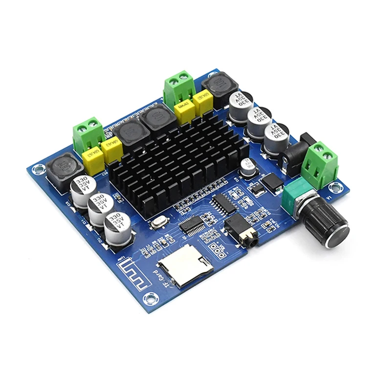 Bluetooth 5,0 100W+ 100W TPA3116 цифровой аудио Мощность AMP HiFi Звук двухканальный класса D стерео Aux TF карта Плата усилителя