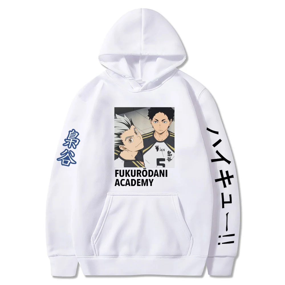 

Women Autumn Hoodie Hot Anime Haikyuu Hooded Sweatshirt Men Funny Harajuku Karasuno Fly High Graphic Pullover Unisex Tops