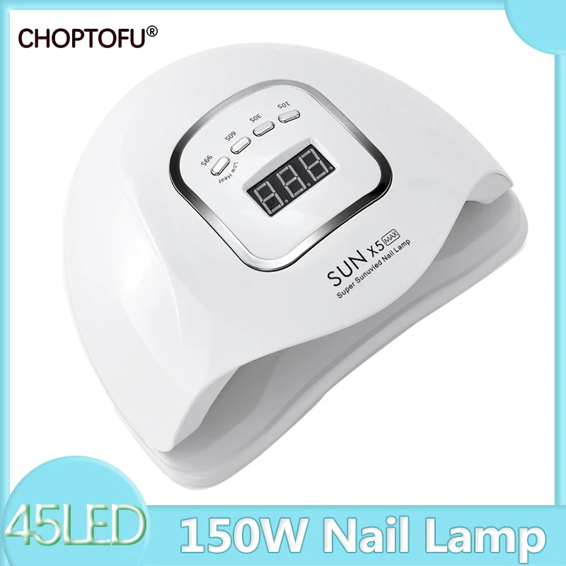 

SUN X5 Max 150W Nail Lamp Quick Dry 45LED UV Lamp Portable Upgrade Lamp For Drying Lamp Auto Professional Polish Nail Dryer