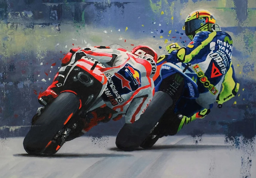 

Абстрактные мотоциклетные постеры на холсте