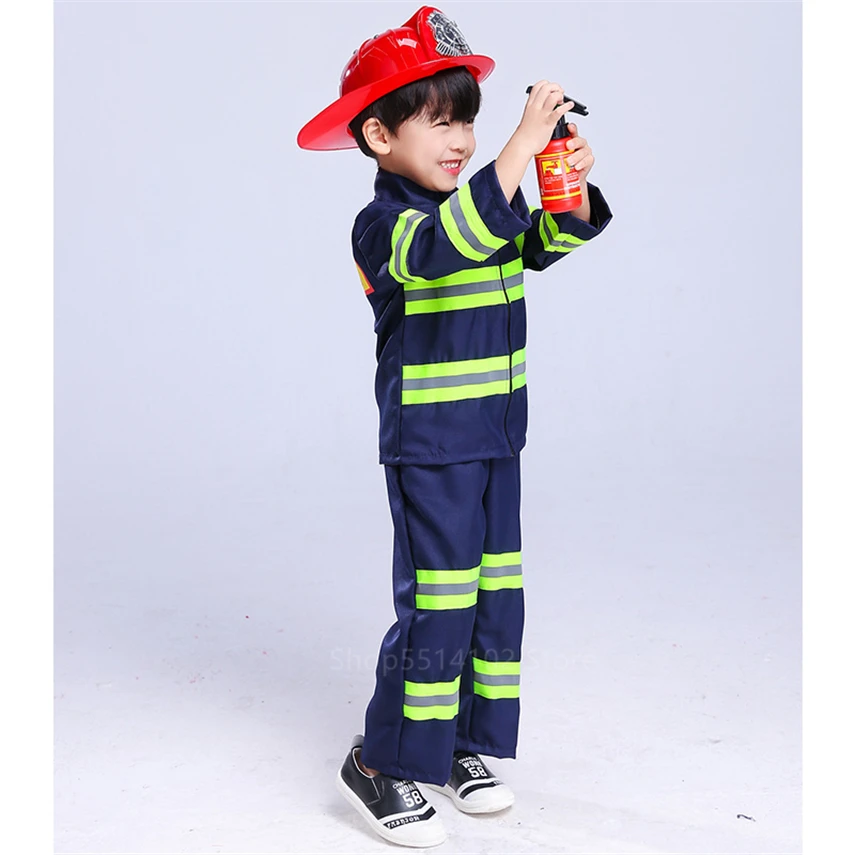 Пожарная ролевая игра полицейская Униформа детский САО пожарный Косплей Костюм
