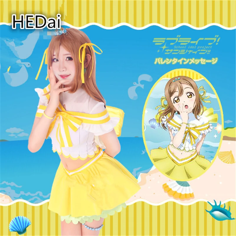 

Отлично! Sunshine много ханамару Aqours аквариум женский костюм для косплея; Рождественское платье в стиле аниме косплей Комплекты одежды костюмы