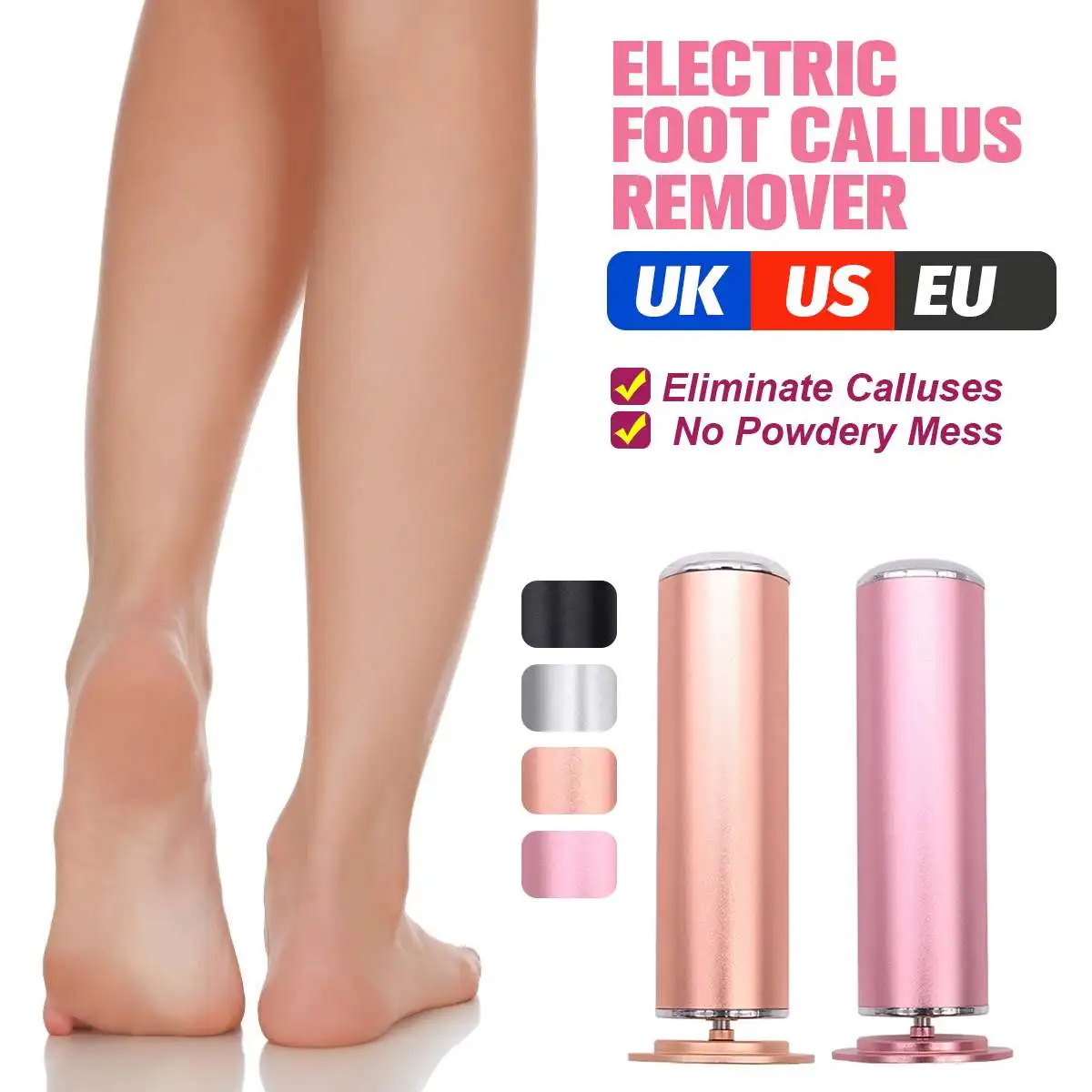 

Electric Pedicure Tools Foot Care File Leg Heels Remove Dead Skin Callus Remover Feet Clean Care Machine & Replacement Sandpaper