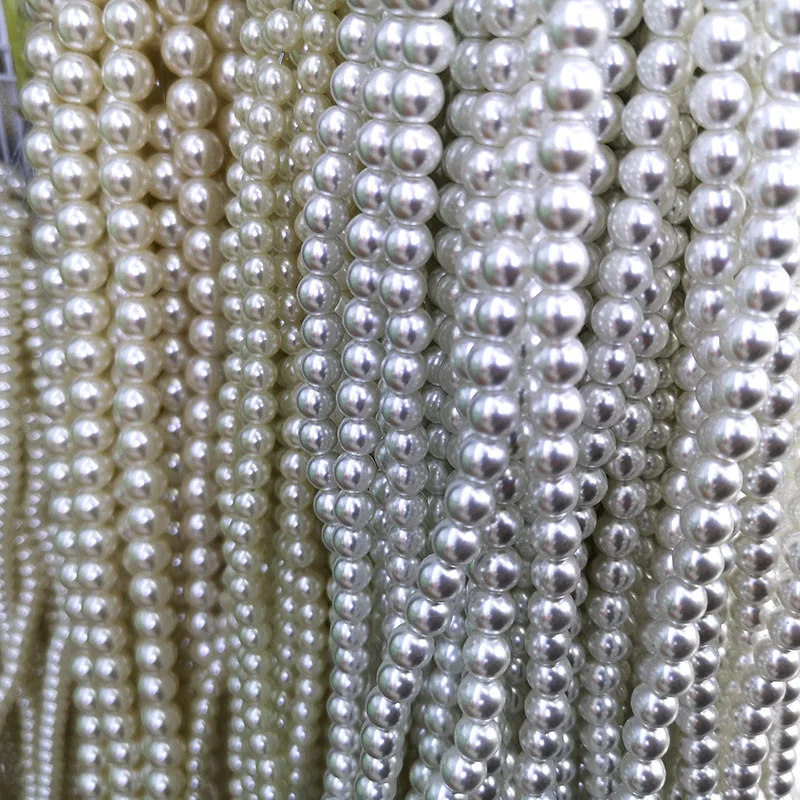 4-12mm Round And Cheap Imitation Pearls Straight Holes And Half Holes Without Holes DIY Bracelet Jewelry Accessories Making