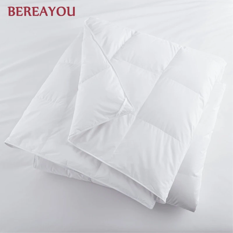 

5 Star Hotel Quilts White Cotton Duvets Four Seasons Winter Bed Comforter Bedspread Twin Full King Edredon For Size Bedding Kids