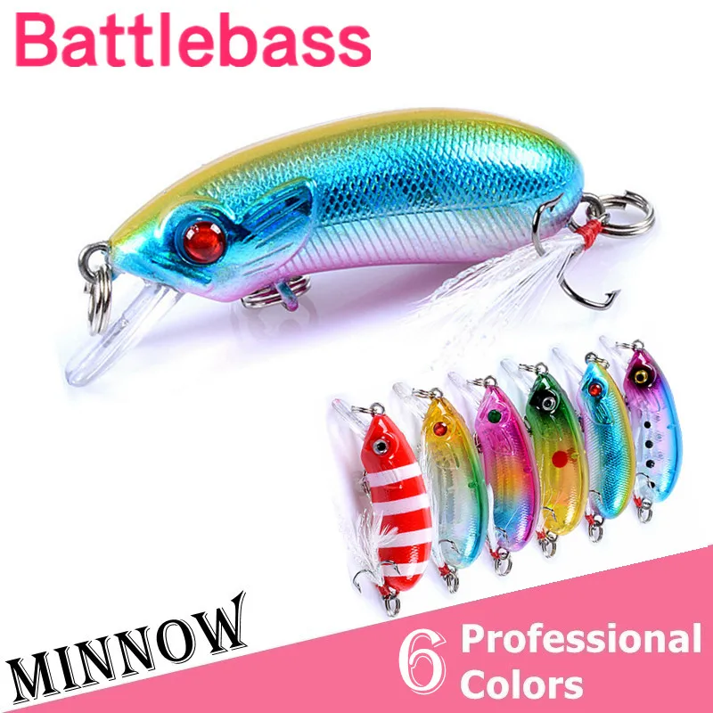 

1 шт. рыболовные приманки BATTLEBASS с 3D глазами, плавающий лазерный гольян, жесткие Искусственные воблеры, кренкбейт, пластиковые приманки, рыба,...