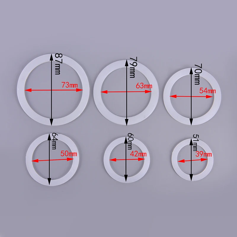 

Silicone Seal Ring Flexible Washer Gasket Ring Kitchen Coffee Makers Accessories Parts