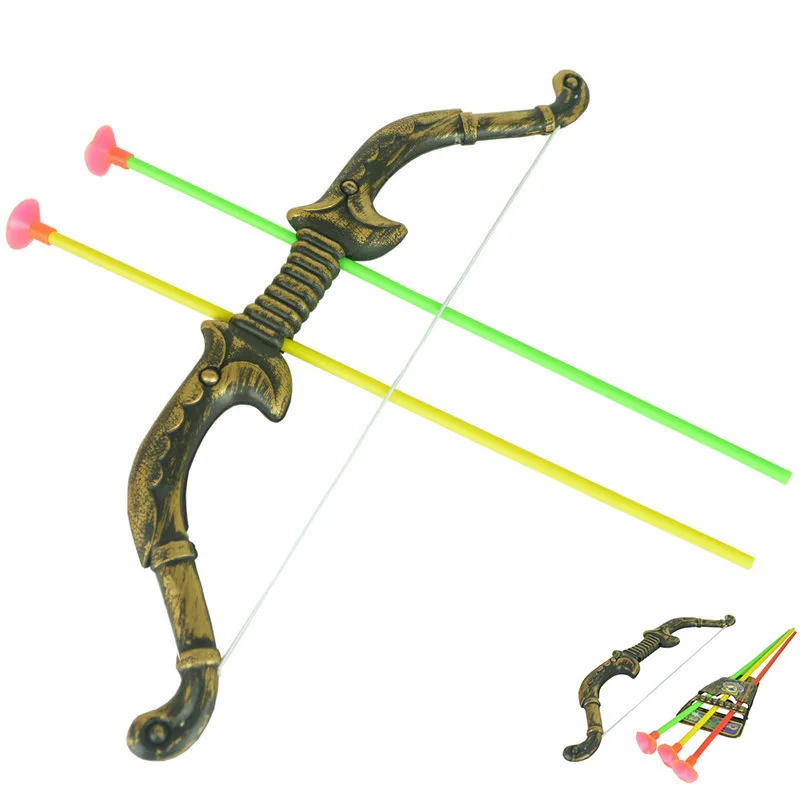 Детский Пластиковый игрушечный лук и стрела реквизит уличные игрушки косплей