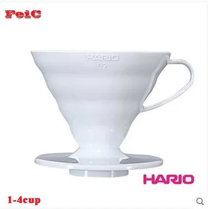 FeiC 1 шт. 3 цвета hario кофейная капельница V60 термостойкая Смола VD 02 4 чашки для