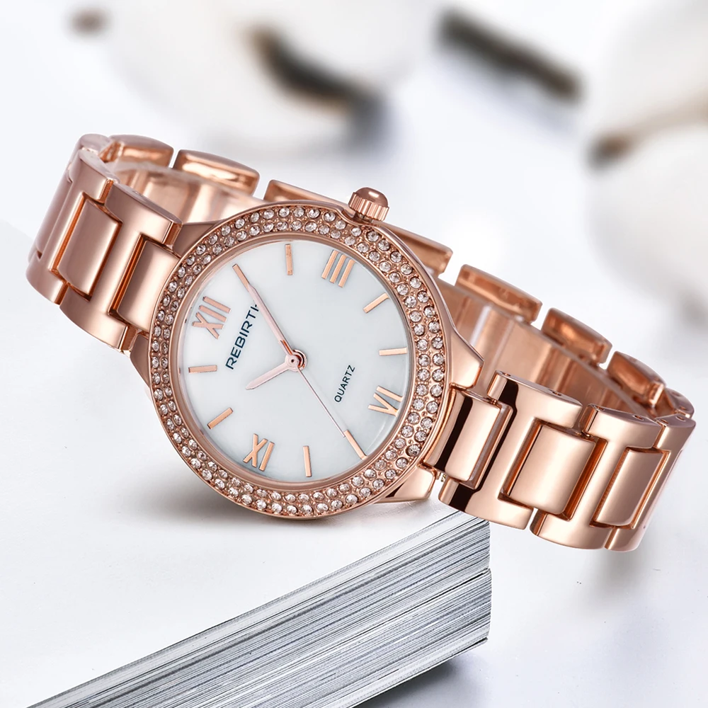 Часы наручные женские кварцевые с кристаллами люксовые модные ультратонкие
