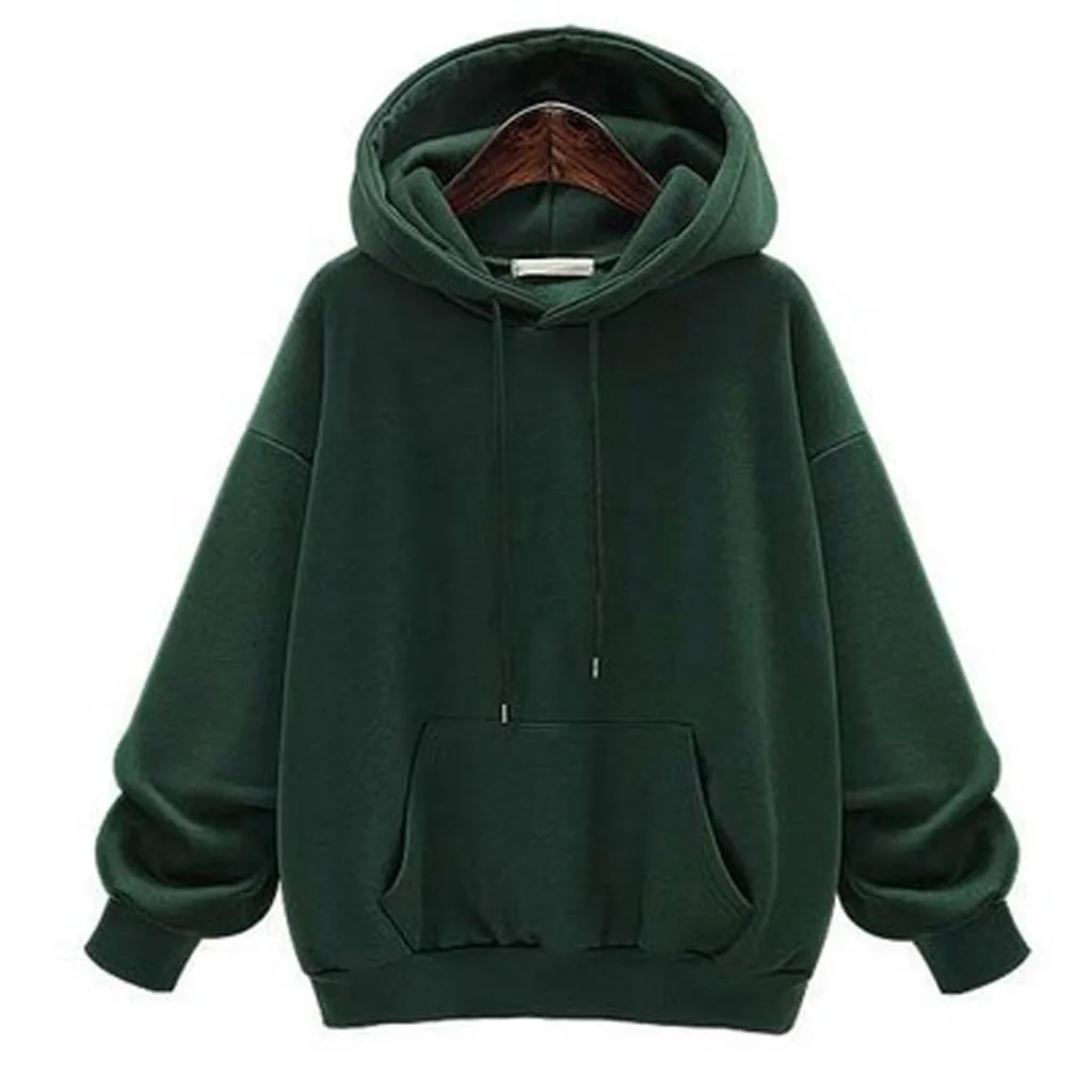 Autumn Sweatshirts Of Women Pink Long Sleeve Hoodie Pullovers Basic Hoodies Burgundy Plain Tops Moletom Feminino Sweatshirt