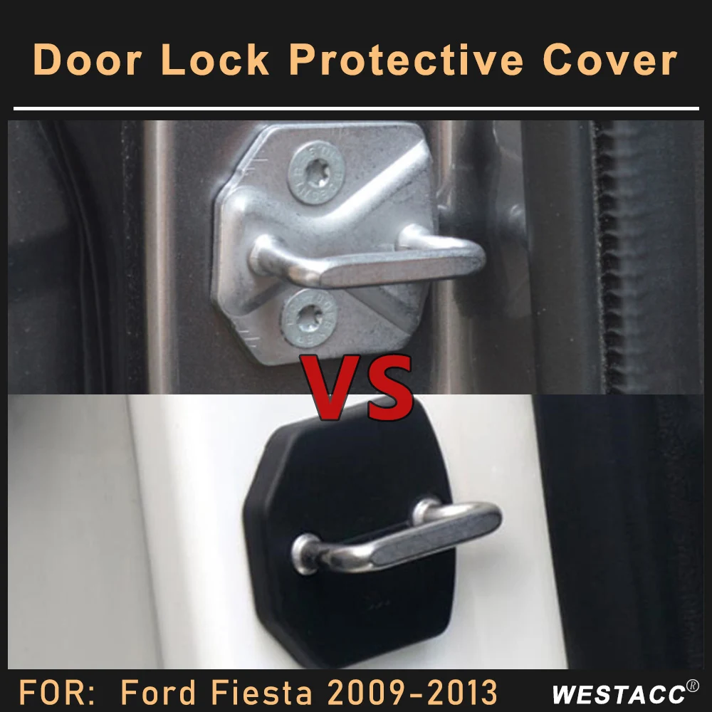 4 шт. пряжка для автомобильного дверного замка защитный чехол устойчивая к