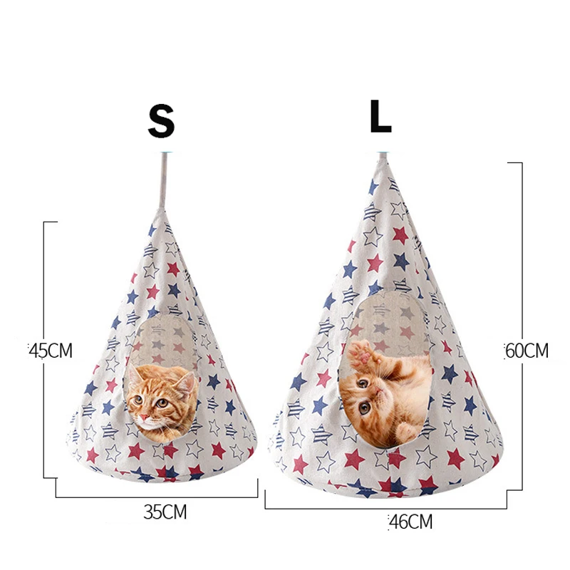 Petshy Портативный висит кошка кровать мягкий Кот гамак палатка Щенок Кровать