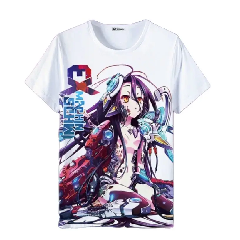 

Повседневная футболка в стиле унисекс High-Q NO GAME NO LIFE Zero Close Number Irregular