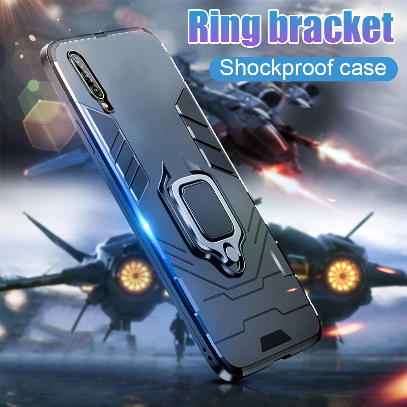 Роскошный автомобильный держатель кольцевой чехол для Huawei P30 P20 Lite Honor 8x Max