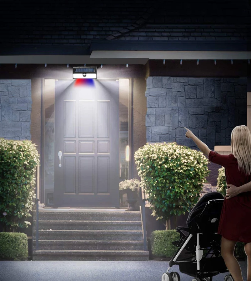 

Solar LED-Lamp Waterproof Wall-lights Human Induction-Light Garden Illumination Body Sensor-light Balcony Bulb Outdoor Lighting