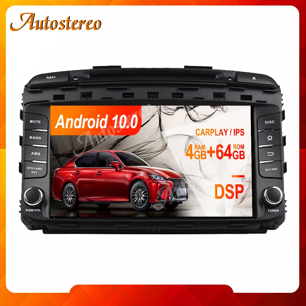 

Автомобильный DVD-плеер с GPS-навигацией Android10.0 для KIA SORENTO 2015, мультимедийный плеер, радио рекордер, 2 DIN, головное устройство, автомобильные аксессуары