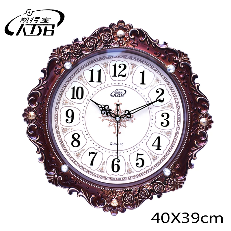 Европейские 3d настенные часы винтажные Ретро потертые шикарные креативные