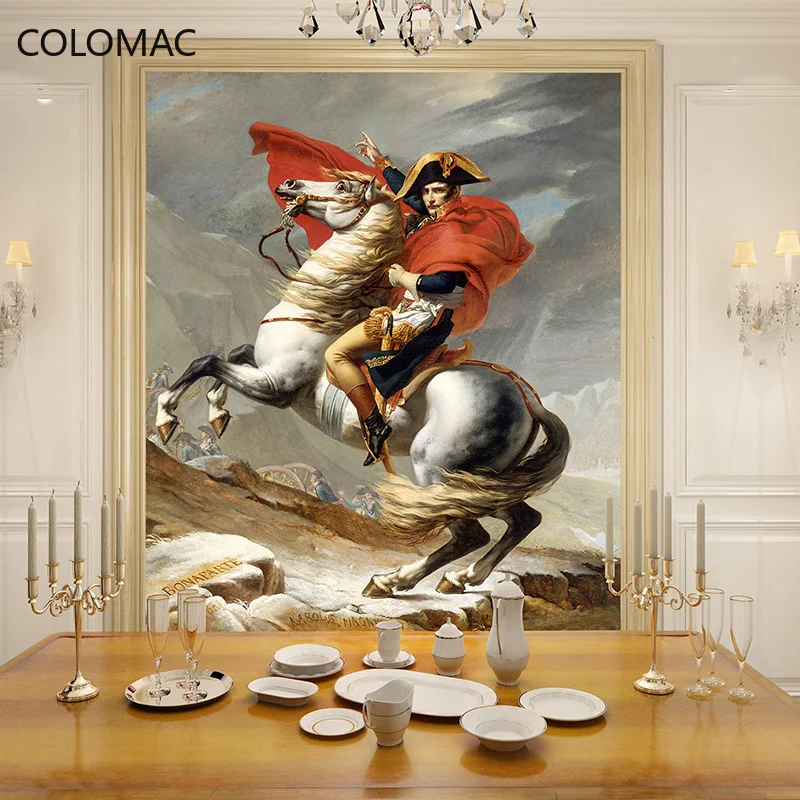

Colomac Custom European-style Porch Napoleon Wallpaper Simple Film and Television Mural Wall Sticker Decor Dropshipping