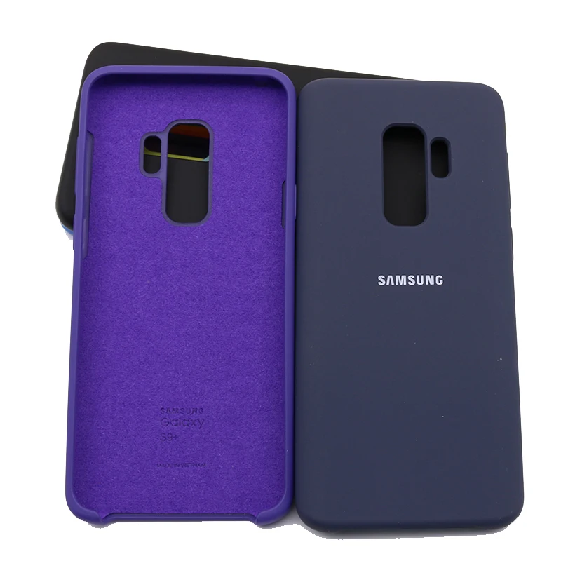 Жидкий силиконовый чехол для Samsung S9/S9 + официальный Мягкий Galaxy Plus защитный |