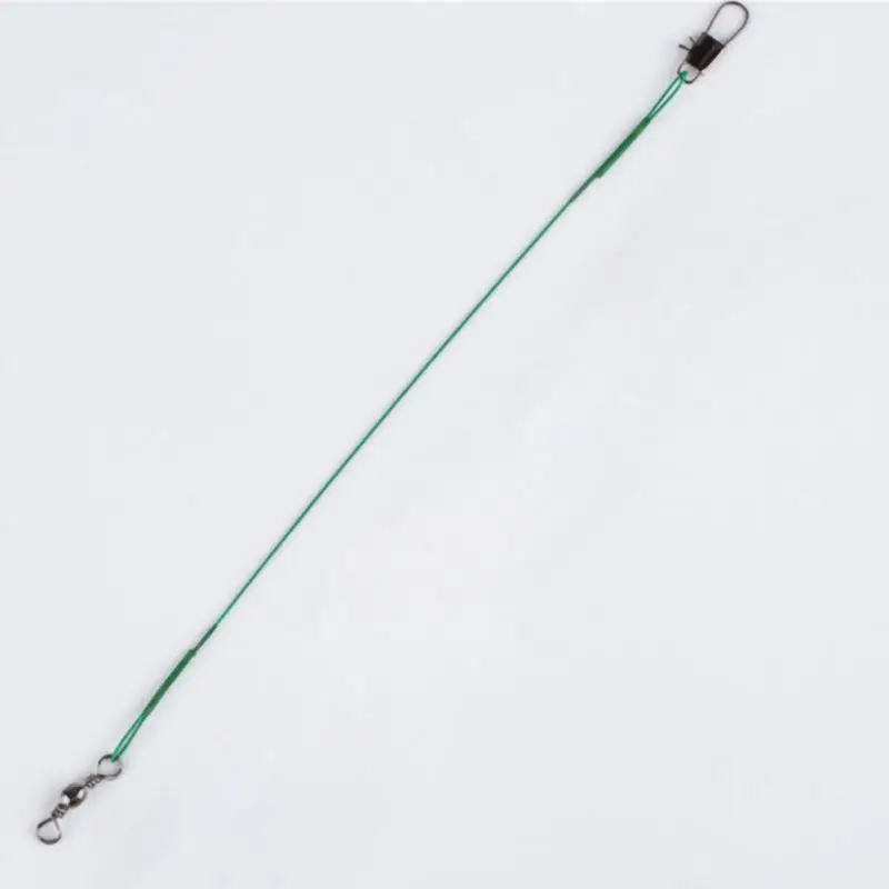 Рыболовная леска из нержавеющей стали 10 шт. поводок с вертлюжным креплением 12 27