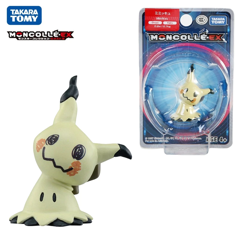 

Genuine Tomy Pokemon EX Asia-24 Mimikyu 5cm Anime Figure Model Toys Pikachu Collection Dolls Kids Gift Official Box 968542