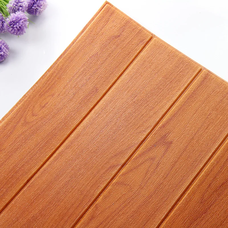 Red grain 60x60 см x 10 шт. 3D стерео поролоновые настенные наклейки для гостиной спальни детской комнаты Декоративные самоклеящиеся обои - Цвет: Red grain