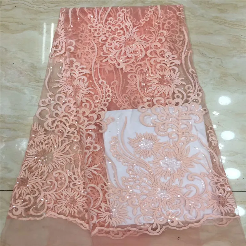 

African Lace Fabric Embroidered Nigerian Laces Fabric Bridal High Quality French Tulle Lace Fabric For Wedding Party xc15-92