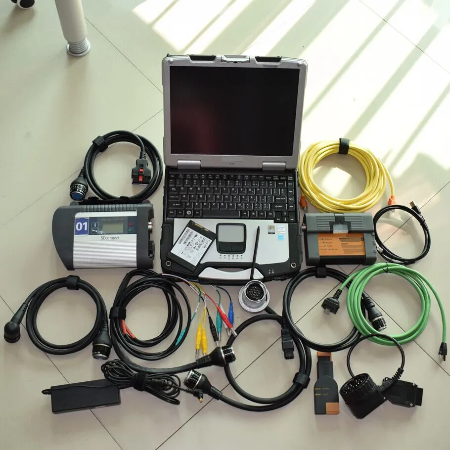 Новый профессиональный диагностический сканер для bmw icom a2 и mb star c4 диагностики с